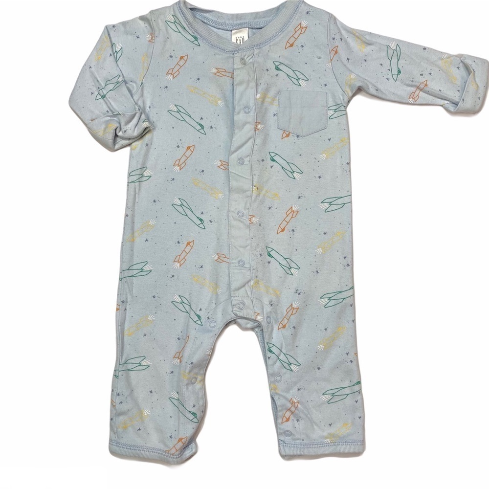 Gap Rocket Space Ship Romper‎ Baby Boy 3-6 months